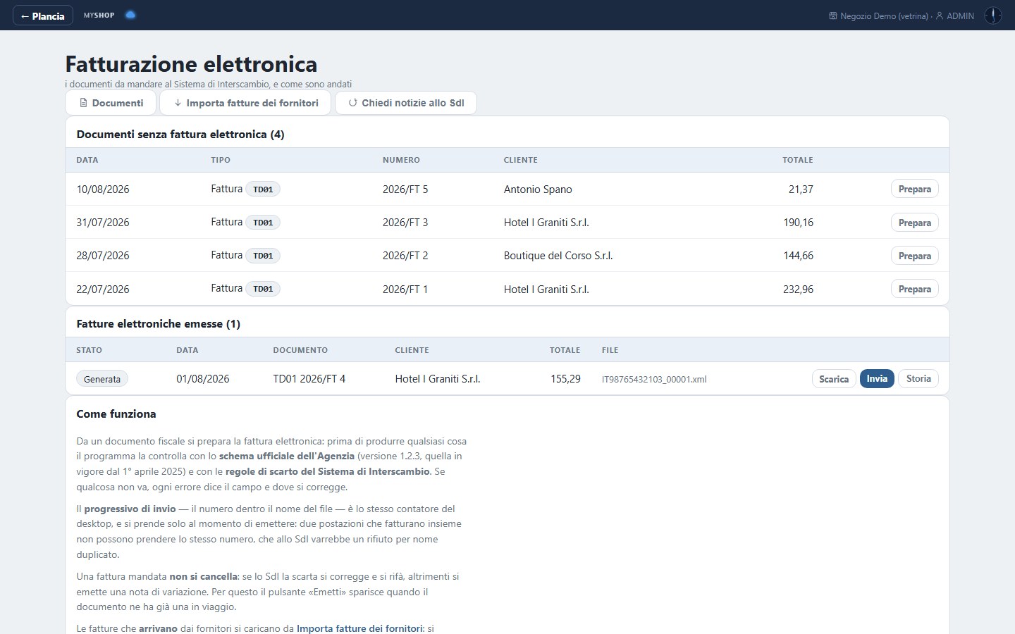 MyShop Cloud e-invoicing